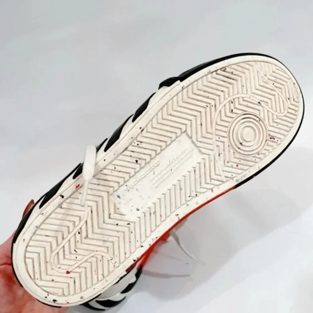 OFF WHITE Vulcanized Low White Black Logo Sneakers 39/US 9